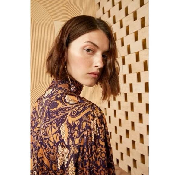 Ulla Johnson Wilhemina Printed Long Sleeve Mini Dress Small - Picture 13 of 13